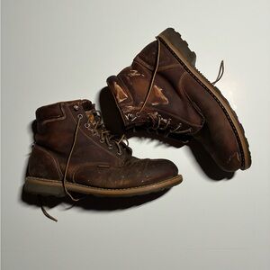 Carhartt Rugged Brown Leather Work Boots